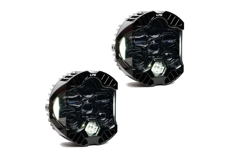 DOT LP6 LED Headlight Replacement Pair Universal (White) Baja Designs
