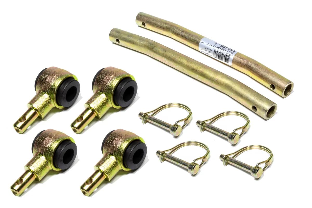 Sway Bar Extended End Links Disconnect Front Lift Height 3.5-6 Inch Double Black Rubber Bushings 87-95 Jeep Wrangler Skyjacker
