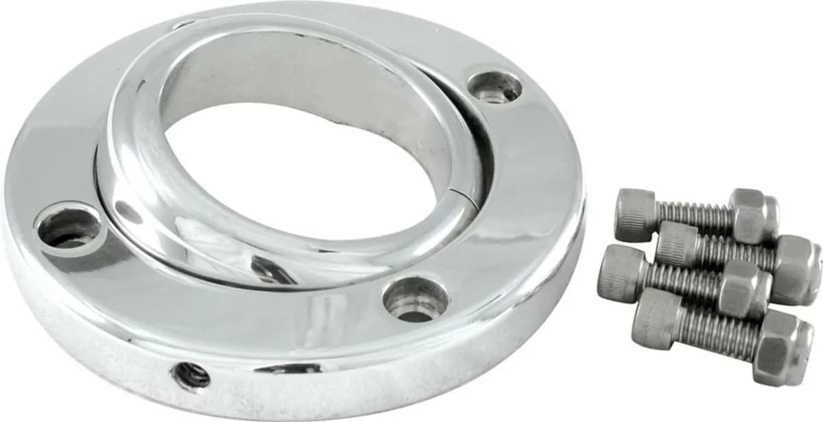 Borgeson - Steering Column Mount - P/N: 909004 - Steering column swivel floor mount. Polished aluminum. Fits 2 in. diameter steering columns.
