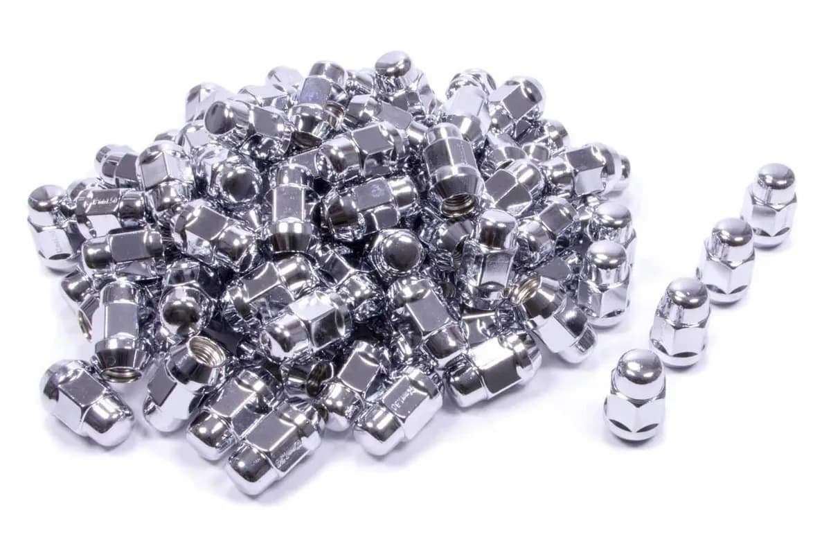 Acorn Bulge Lug Nut 3/4" Hex 14mmx1.50 Chrome Bulk 41148