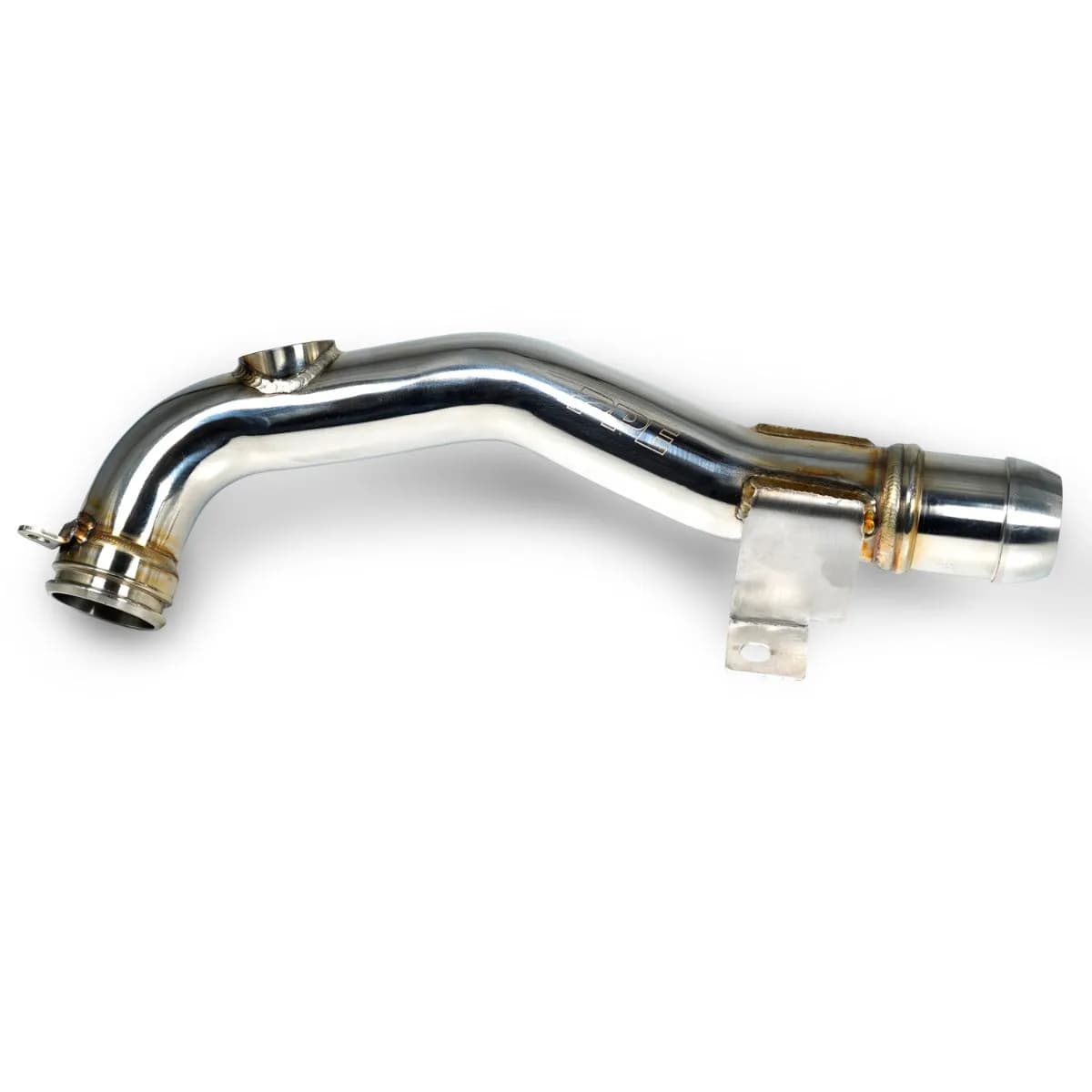 304 Stainless Steel Engine Coolant Return Pipe - 2006-2010 GM 6.6L Duramax LBZ LMM - Polished