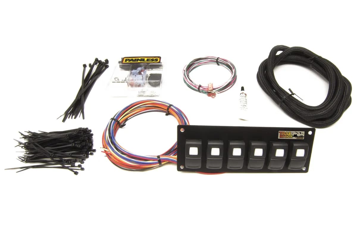 Trail Rocker 6-Switch Panel; Dash Mount;