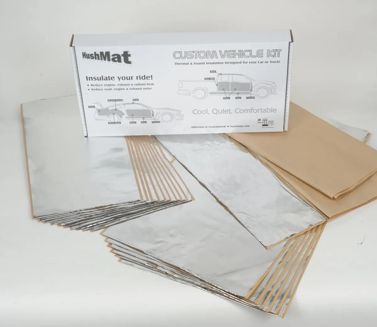 Complete Vehicle Custom Insulation Kit Polymer Black Backing Silver