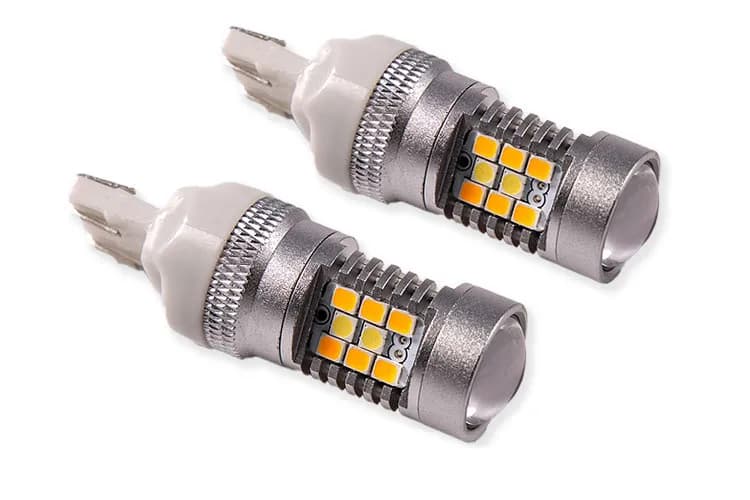 Diode Dynamics Turn Signal Led Bulb 7443 HP24 White/ Amber, Pair - JL Sport