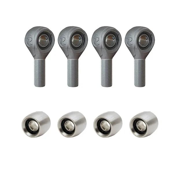 Ridetech 11009518 R-Joint 8 Pack - Weld-On. Includes 4 RH threaded R-Joints and 4 weld on R-Joints
