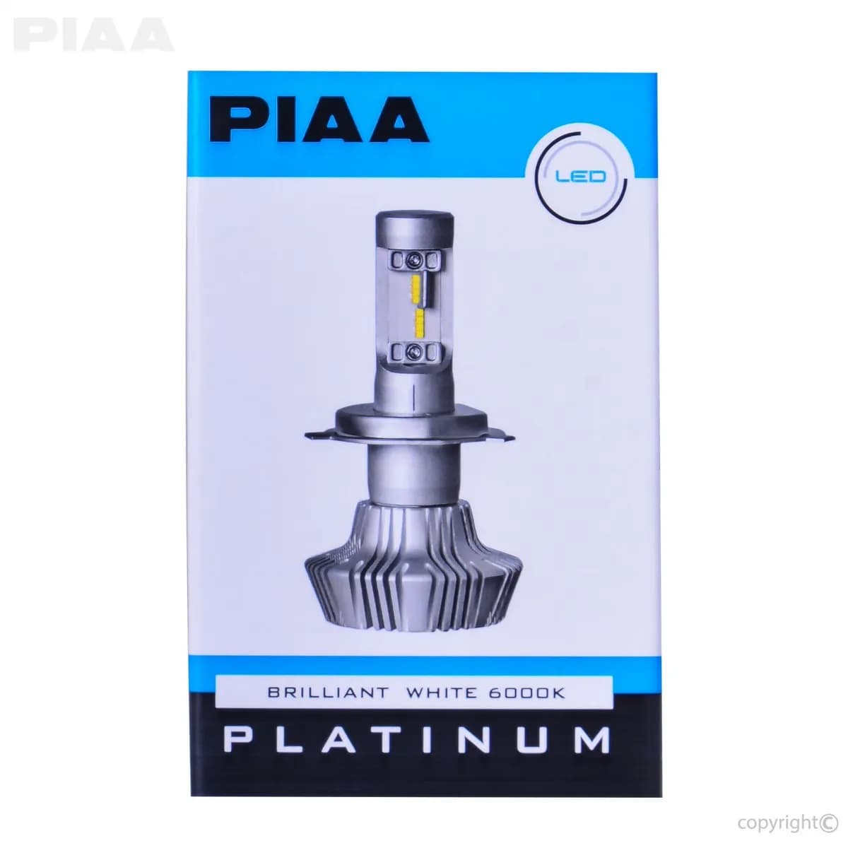 H4 Platinum LED Replacement Bulb; 25W; 6000K; 4000LM; Single Pack;