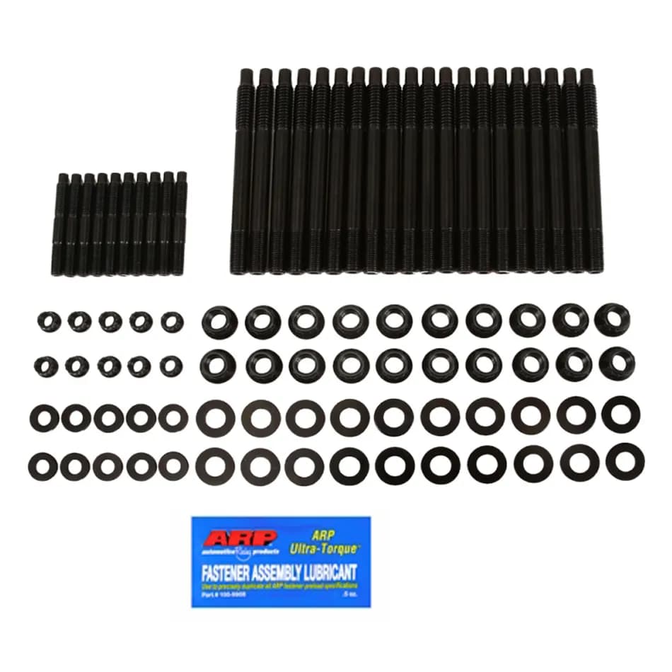 sb Chevy Lsa Head Stud Kit Chrome Moly Black