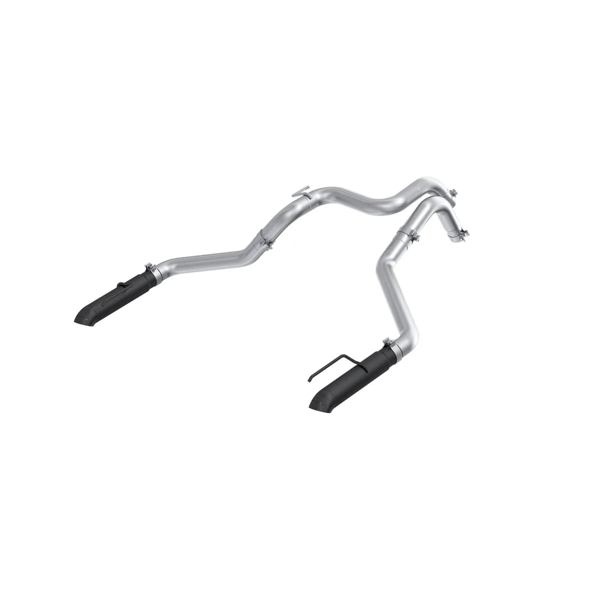 MBRP 2024-2025 Ford Ranger Raptor 3.0L EcoBoost Black-Coated T304 Stainless Steel 3 Axle-Back Dual Rear Exit Turn Down S5270BLK