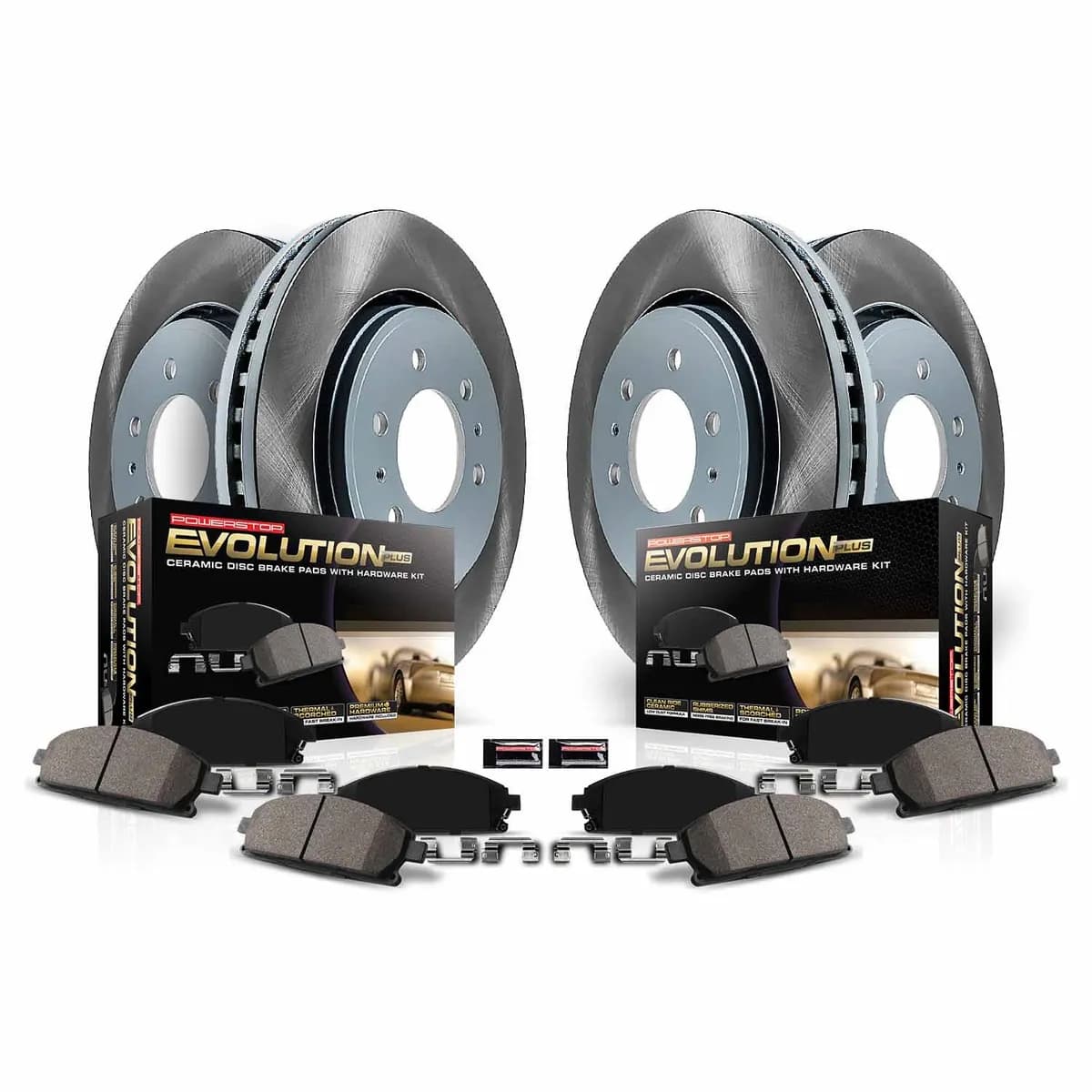Power Stop Semi-Coated Rotor Kit Audi a4 Allroad 2020-25 Audi a4 Quattro 2020-25 Audi a5 Quattro 2020-24 Audi a5 Sportback 2020-25 Sc8653