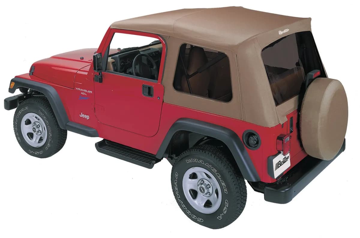 Spice Supertop Classic Supertop Classic Replacement Soft Top Jeep 97-06 Wrangler; No doors included; Tinted side and rear windows