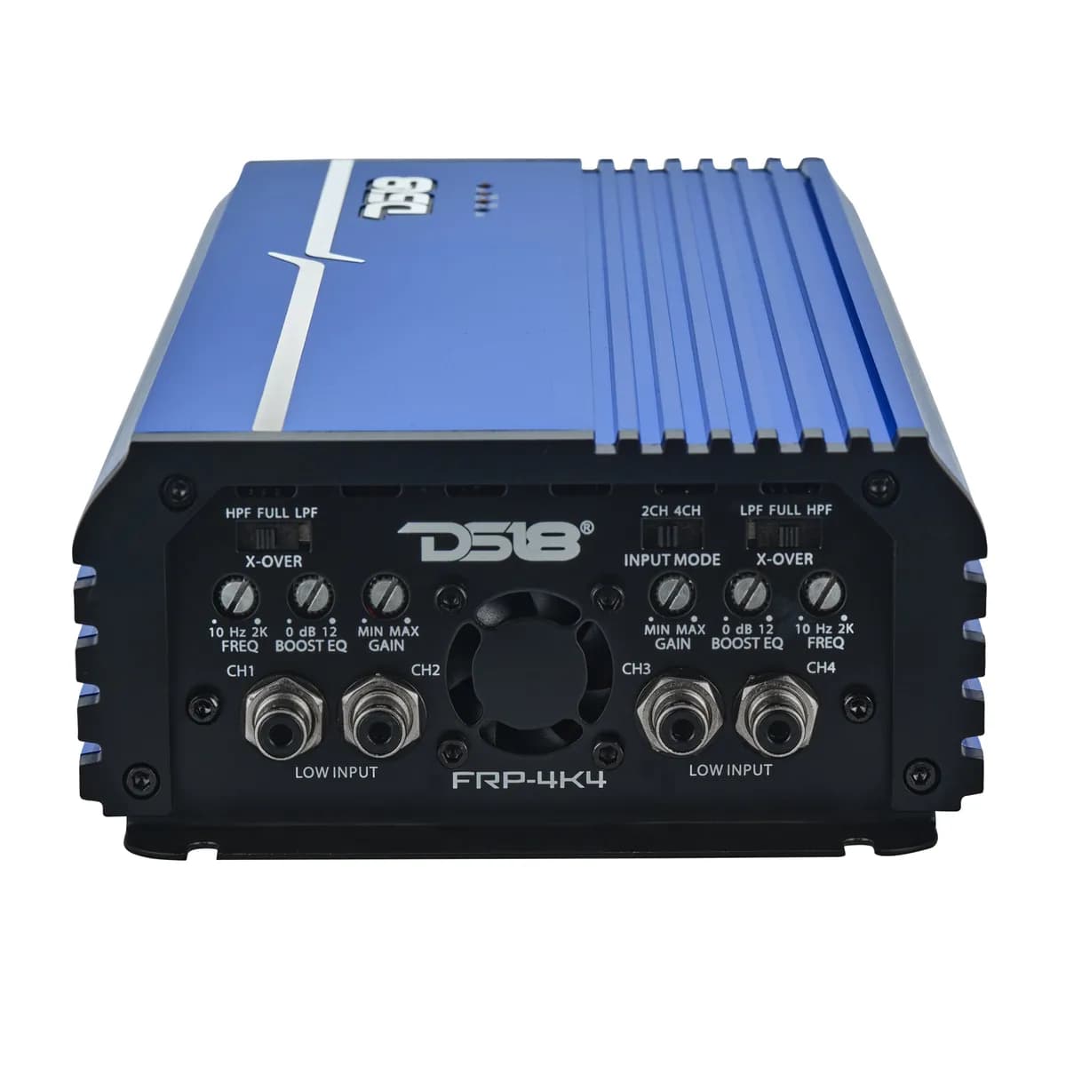 4-Channel | Stereo Full-Range | 4 x 400 Watts Rms @ 4î© | 4 x 700 Watts Rms @ 2î© | 4 x 1000 Watts Rms @ 1î© | 2 x 1200 Watts Rms @ 2î© | 2 x 1800 Watts Rms @ 1î© | Blue