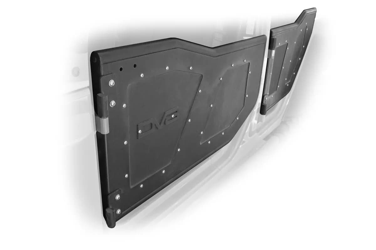 Plated Steel Rear Rock Doors for Jeep JK 2007-2017 Set of 2
