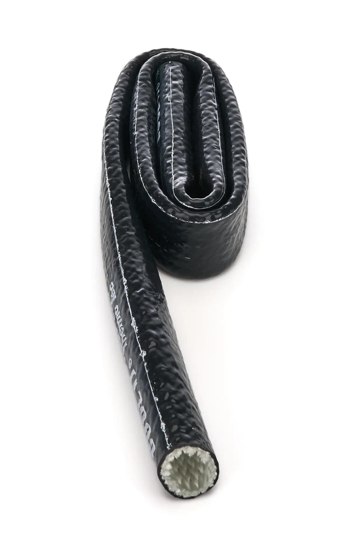 Heat Sleeve 1 Inch x 3 Foot Braided Fiberglass 500-2200 Degree F Black Thermo Tec