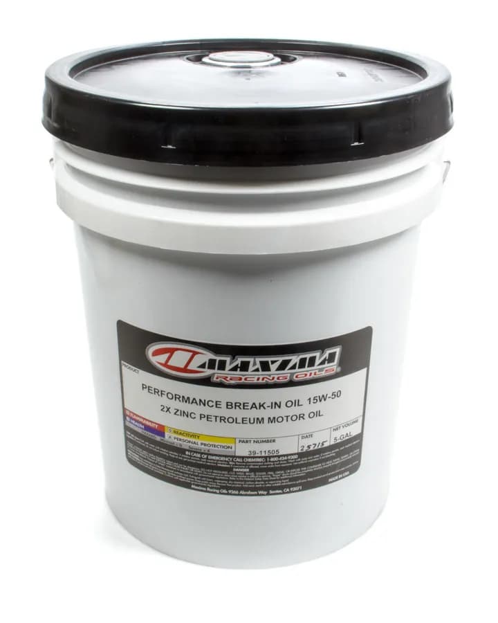 Performance Breakin Mineral Engine Oil SAE 15w50 5 Gal Pail