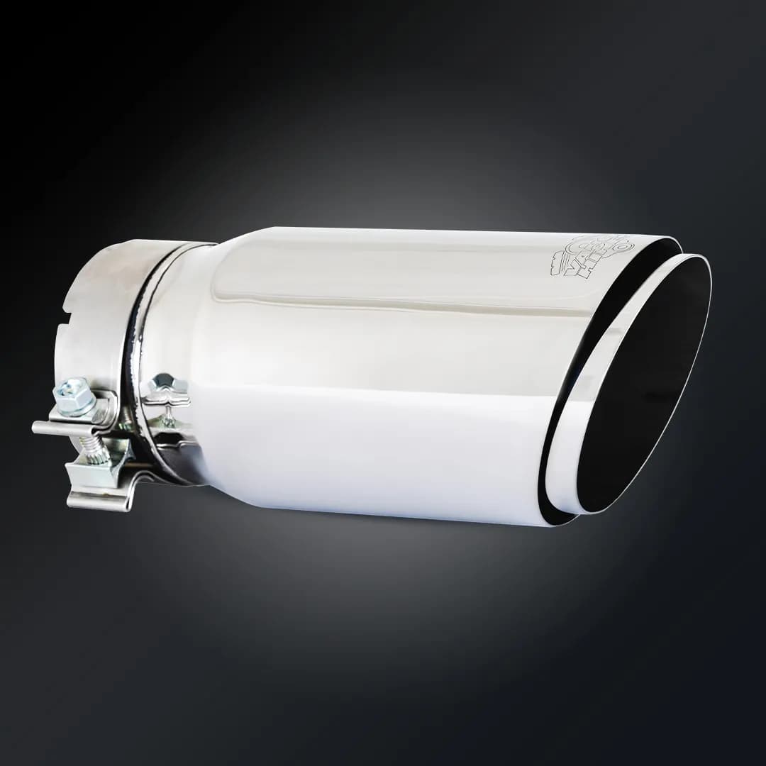 Vance & Hines 26912 Vance & Hines 4 x 5 x12 Polished Twin Slash Universal Exhaust Tip