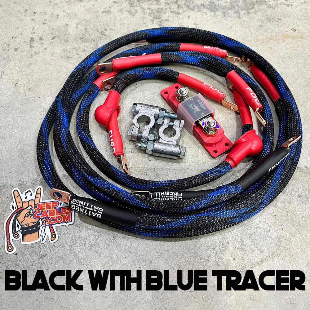 2003-2009 Toyota 4Runner Battery Cable Kit Gen 4 4.7 Liter 1/0 Gauge Battery Cable Big7Kits
