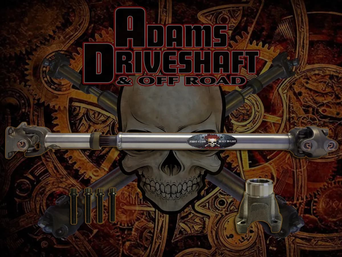 Adams Driveshaft JT Gladiator (Rubicon - Overland - Sport - Mojave) Front 1310 cv Driveshaft With OEM Flange Style [extreme Duty Series]