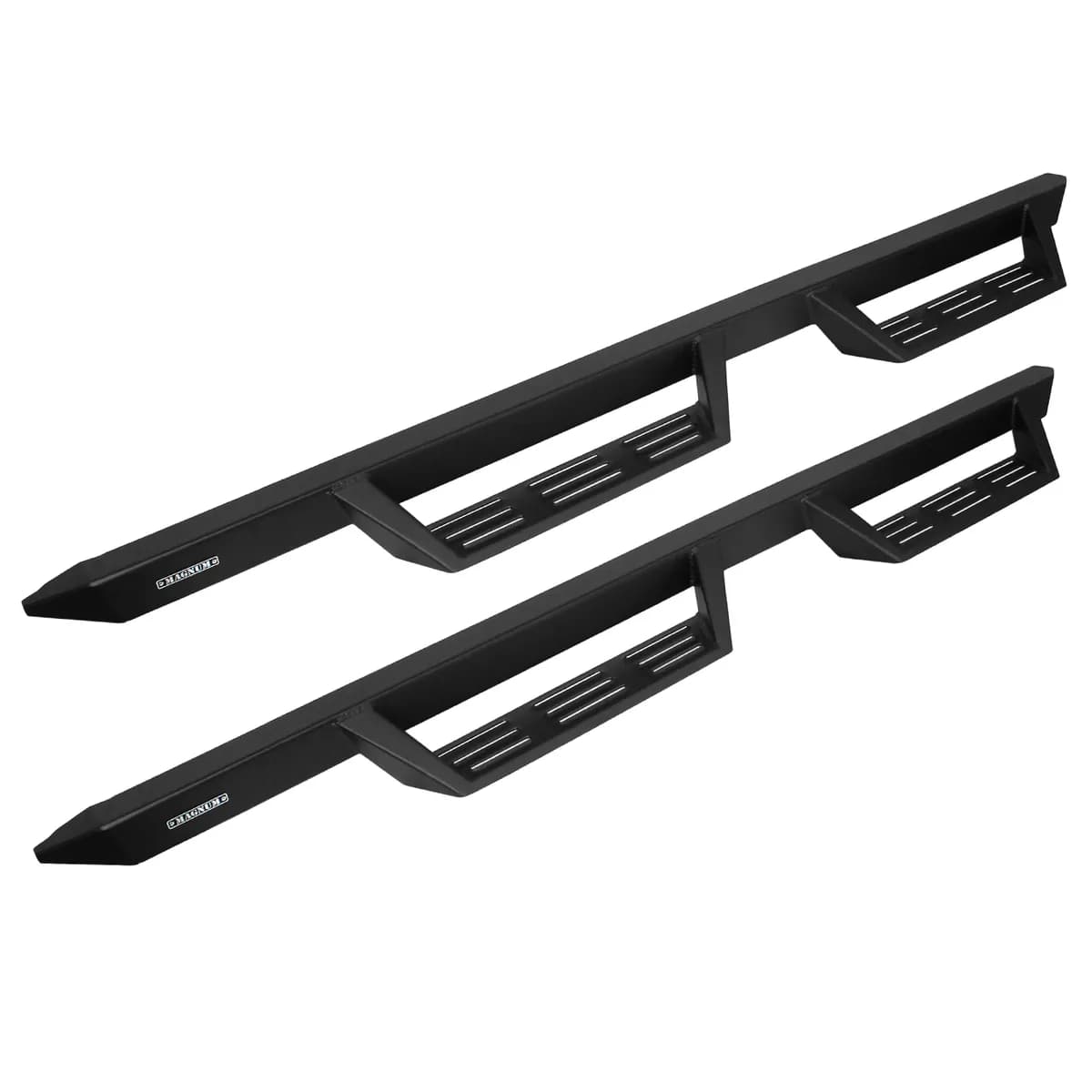 Magnum RT Gen 2 Drop Steps Black Textured Alloy Steel - 07-18 Jeep Wrangler JK/JKU 4-Door