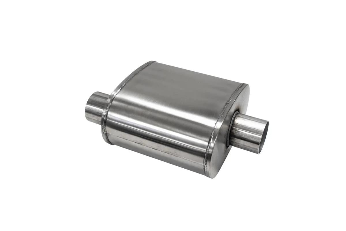 Pro Series Muffler 3.0 in Id/Od C/C Weld on Weld on 16.00 in Oal 304ss