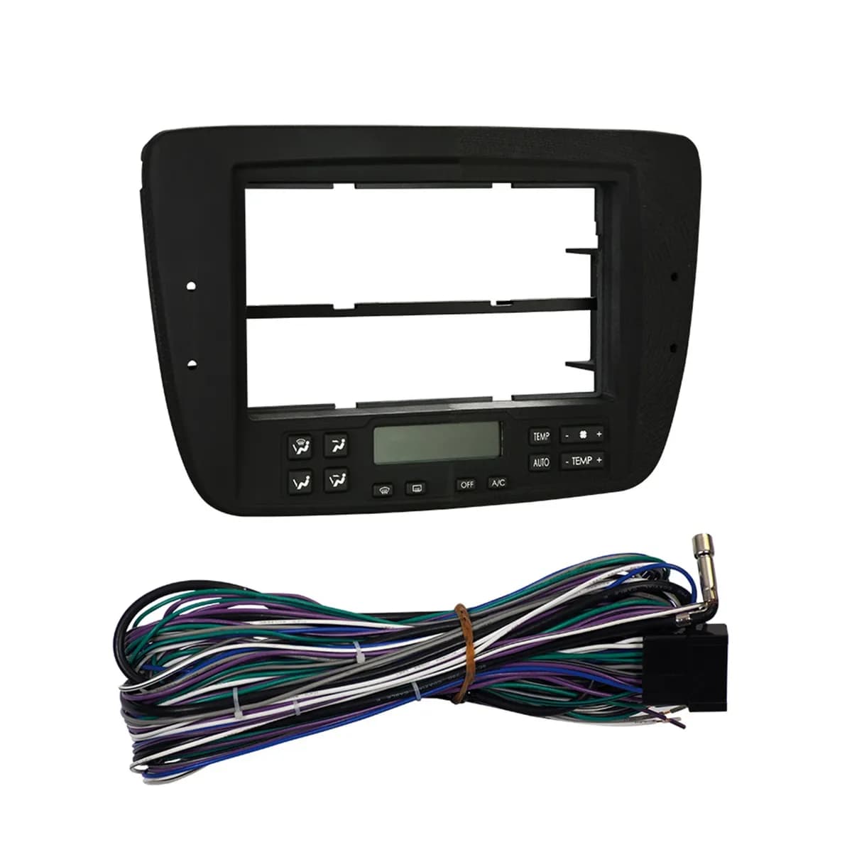 TURBOKits; Radio Installation Kit; Incl. Instr./Hardware; Double DIN/Two Single DIN; Textured To Match Fact. Dash; For Models w/Elect. Climate Cntlr.; w/Psgnr. Airbag Light;