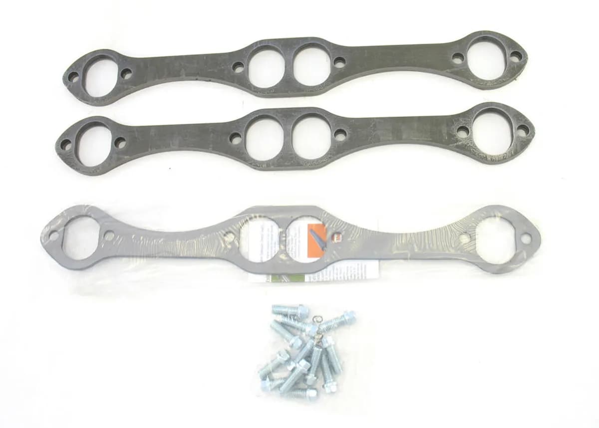 Patriot Exhaust H7863 Header Flange Pair Chevrolet Small Block 265-400 Tube Diameter 1 5/8" Oval Port