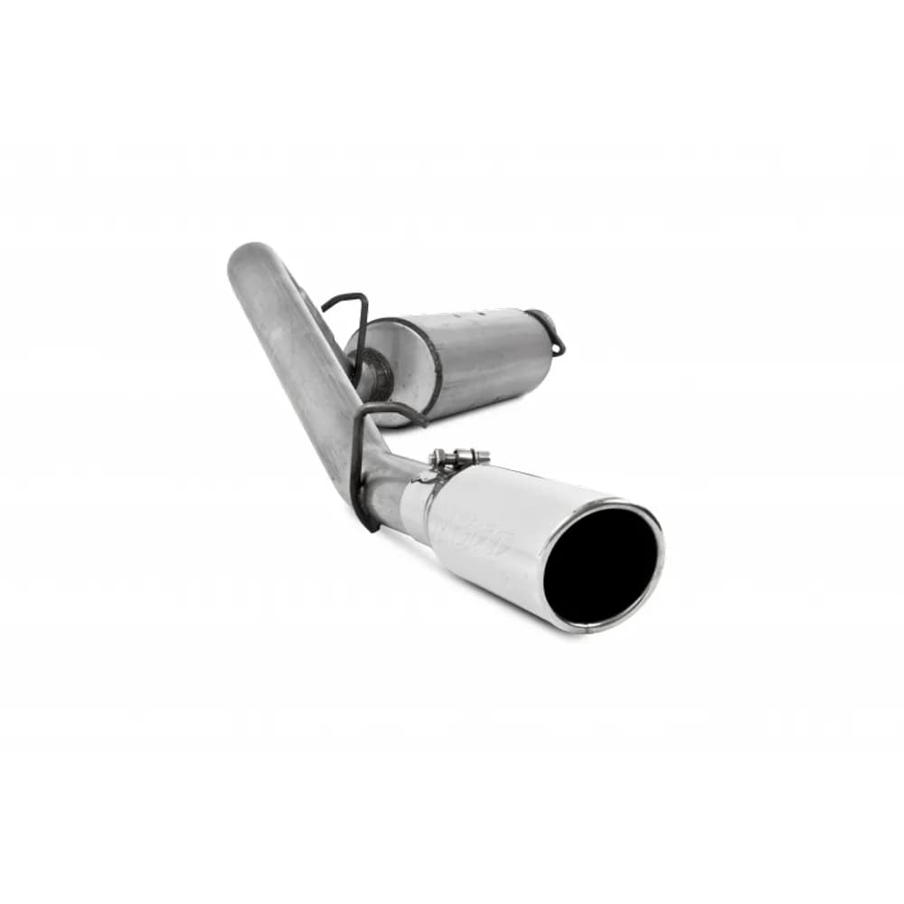 Armor Lite Cat Back Exhaust System; 2.5 in.; Incl. Muffler/Tailpipe/Hardware/3.5 in. OD Tip; Single Side Exit; Aluminized;