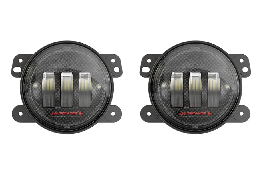 6145 j2 Model 12v Sae/Ece LED Fog Light With Carbon Fiber Inner Bezel(2 Light Kit)