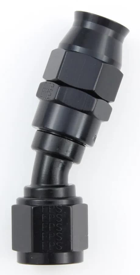 #6 Real Street 30 Deg. Hose End Black For Ptfe Hose