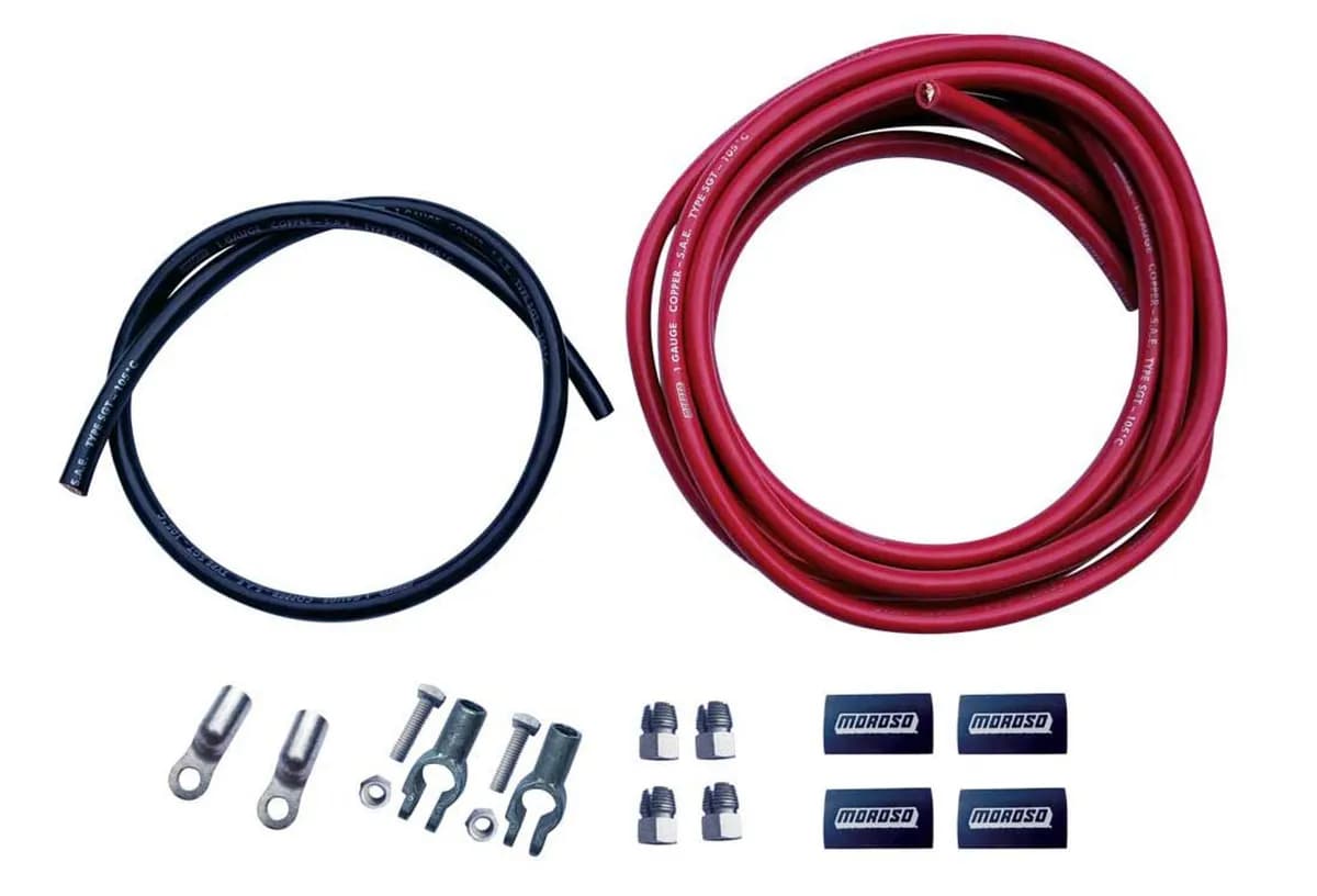 Battery Cable Kit Remote Battery Inc Pos And Neg Wire Screw Terminals