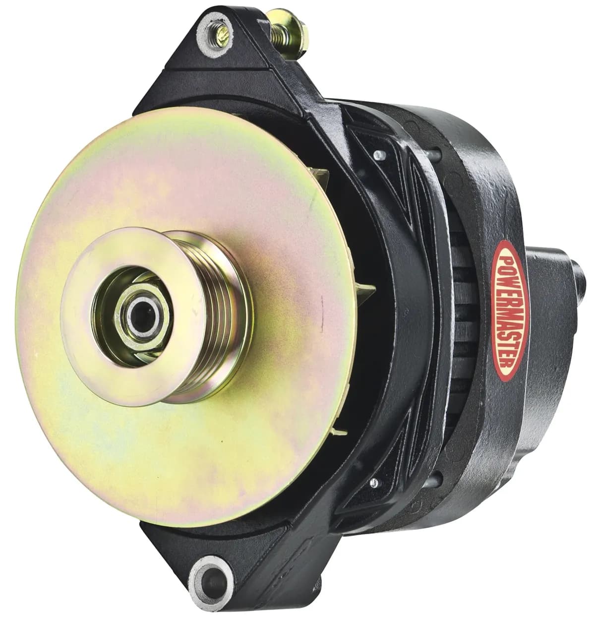 Alternator; CS144; Straight Mounting; 200 Amp; 125 Idle; Black;