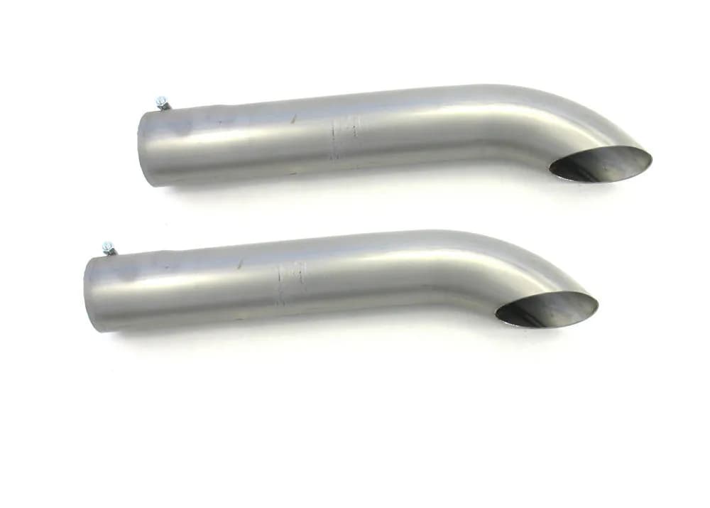 Patriot Exhaust H3817 Exhaust Turnout Raw Inlet/Outlet 3 1/2 Inch Length 20 Inch Pair Raw Steel
