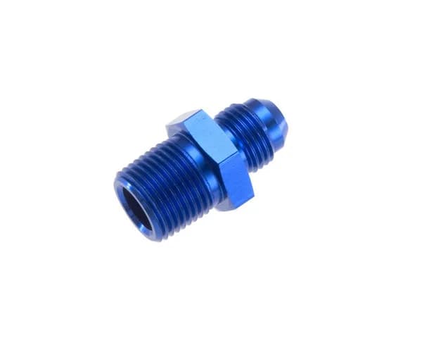 16 Straight Male Adapter to 16 (1) Npt Male Blue