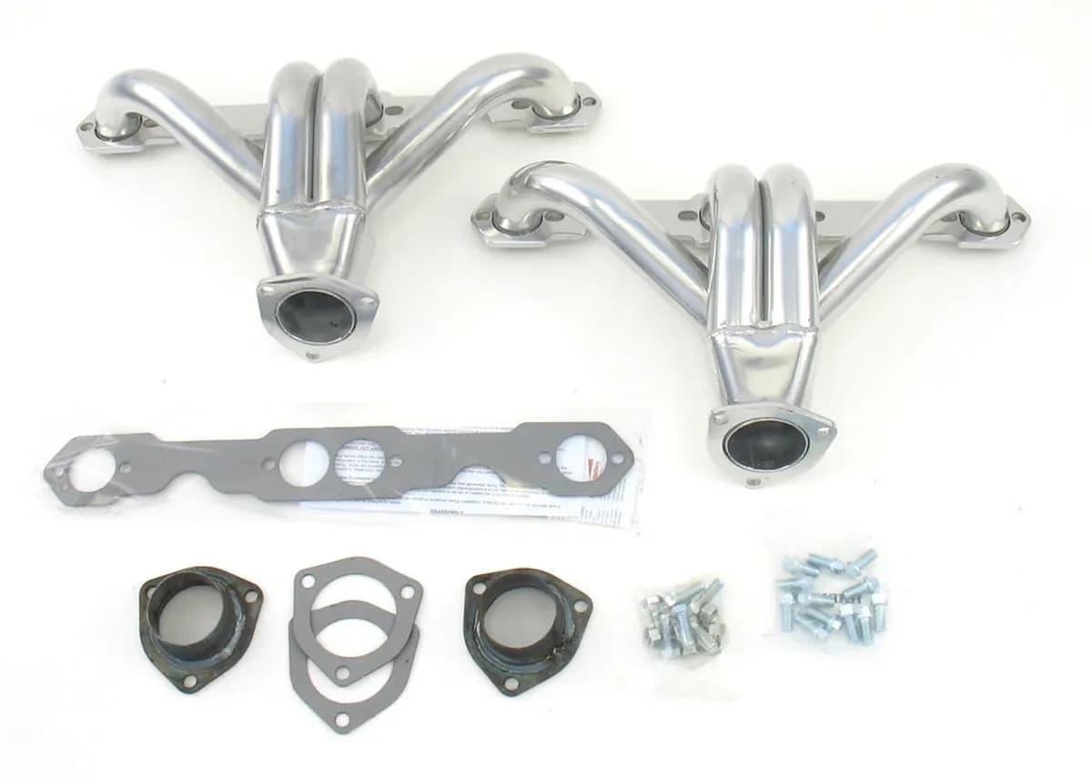 Patriot Tight Tuck Header 08-67 Street Rod 265-400 SBC 1 5/8" Primary 2 1/2" Collector Silver Ceramic Coated H8027-1