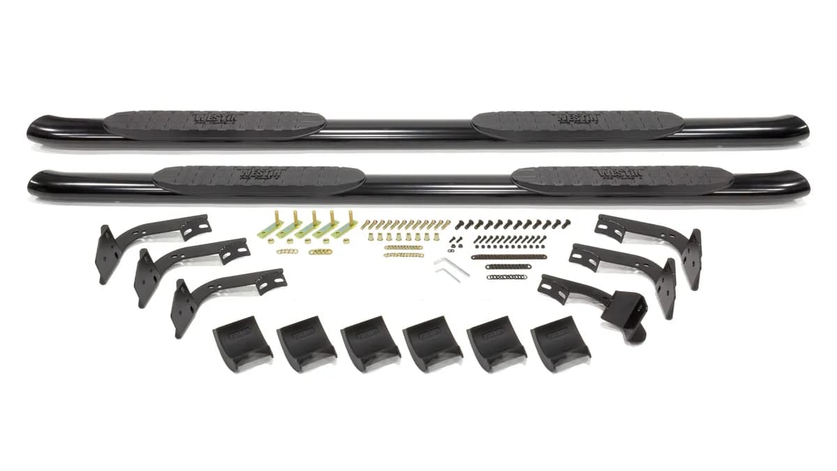 New - Pro Traxx 4 - Oval Tube Step Bar Ram 15/25/3500 Crew Cab 2009-2013 FINISH BLK