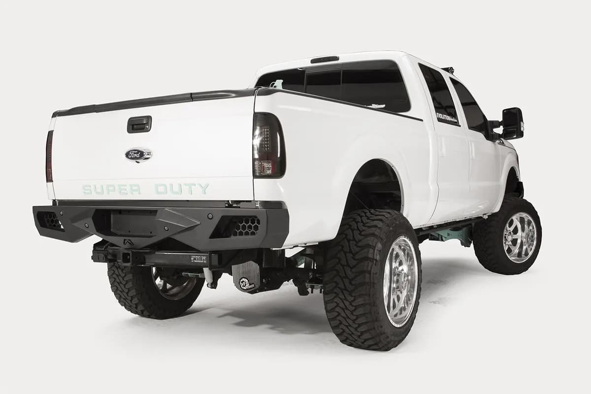 Vengeance Front Bumper; 2 Stage Black Powder Coated; No Guard; Sensor Rear;