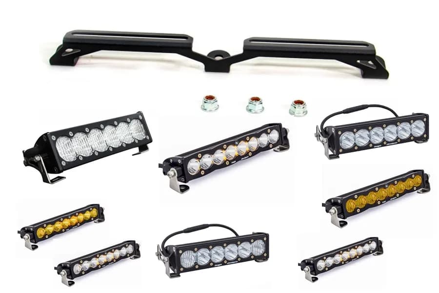 Baja Designs 10in LED Light Bar w/ Bumper Light Mount - JT/JL Rubicon