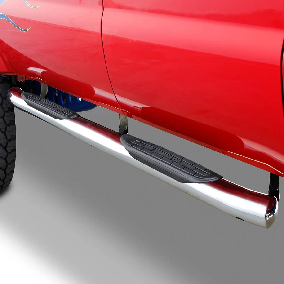 Go Rhino 67051PS - 415 Side Steps With Mounting Bracket Kit - Polished Stainless Steel