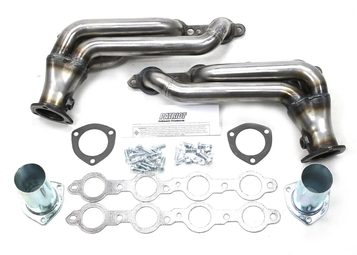 Patriot Tight Tuck Header 08-67 Street Rod 4.8-6.2L LS 1 3/4" Primary 2 1/2" Collector Raw Steel H8086