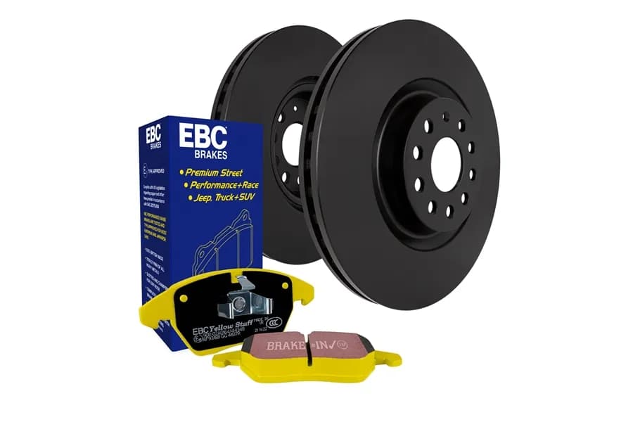 S13 Kits Yellowstuff and RK Rotors; Rear; FMSI Pad No. D1274; Solid; 5 Bolt Holes; 316mm Dia.; 76mm Height; 12mm Thick; 72.1mm Center Hole Dia.;
