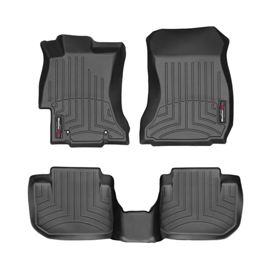 2012 + Subaru Impreza Front and Rear Floorliners Does not fit WRX models Black