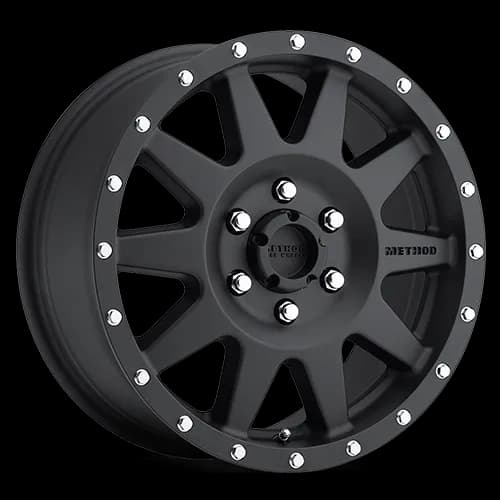 Aluminum Wheels 15x7 The Standard MR301 Bolt Pattern 6 On 139.7 Offset -6 Lip Size 2.36 Matte Black MB Method