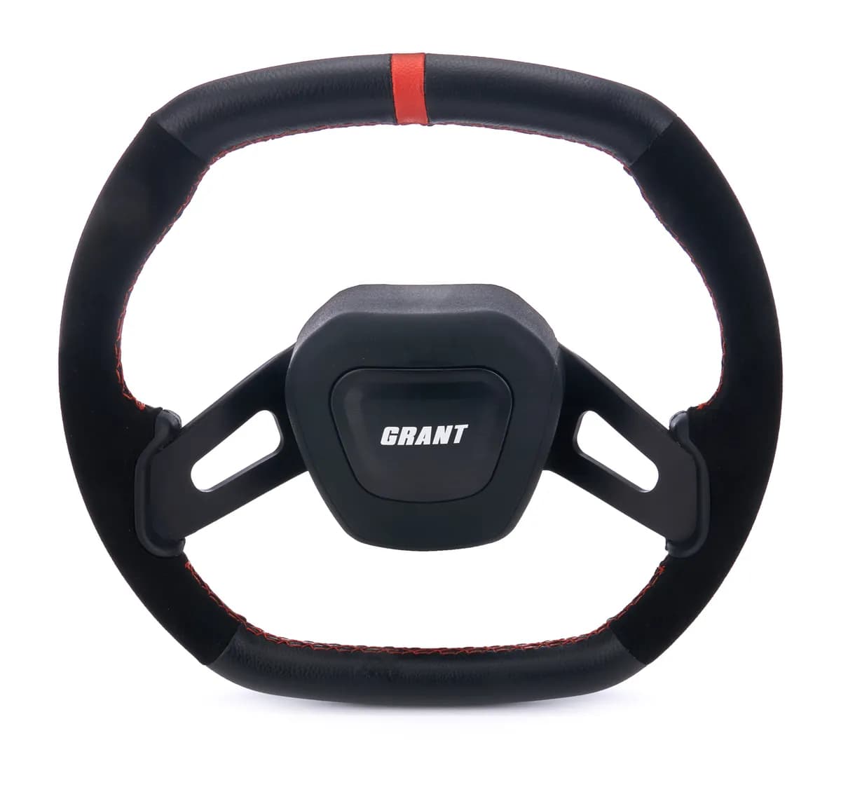 C8 Performance Steering Wheel; Orange Center Stripe;