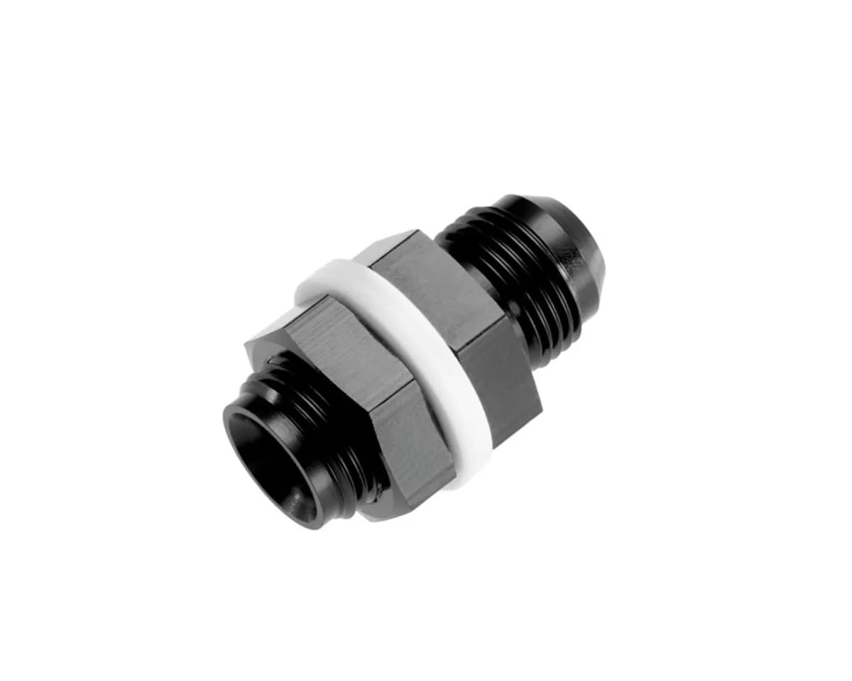 08 Male An/Jic With 2 Tefflon Washers And Inside Flow Chamfer Black