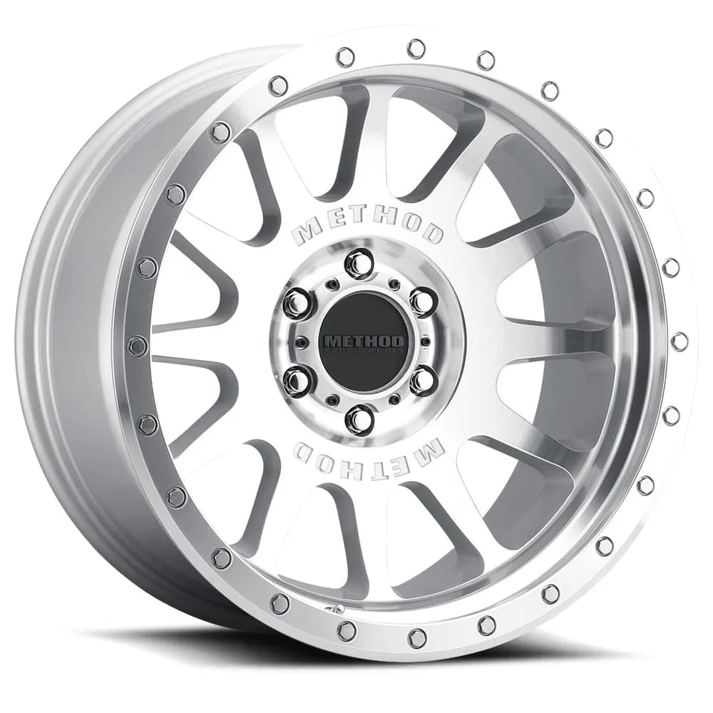 Aluminum Wheels 20x10 NV MR605 Bolt Pattern 5 On 127 Offset -24 Lip Size 2.83 Machined Silver SL Clear Coat Method