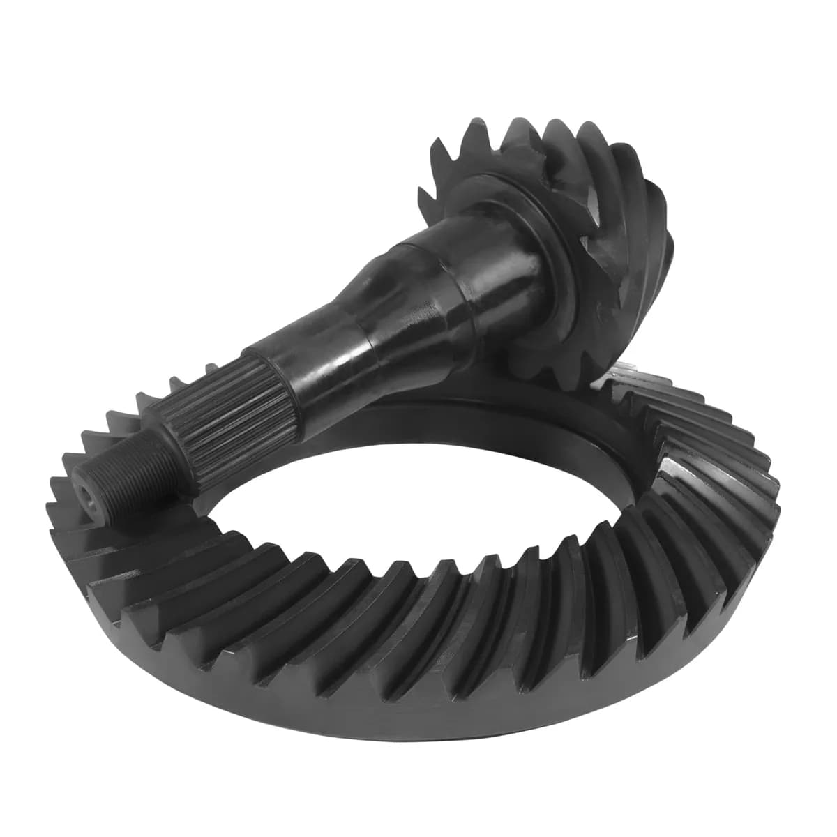Yukon Gear and Axle 975in Ford 411 Ratio Rear Ring and Pinion Gear Set and Master Install Kit Package with 34 Spline Yukon Dura Grip Limited Slip Positraction and 253in OD Axle Bearings and Seals