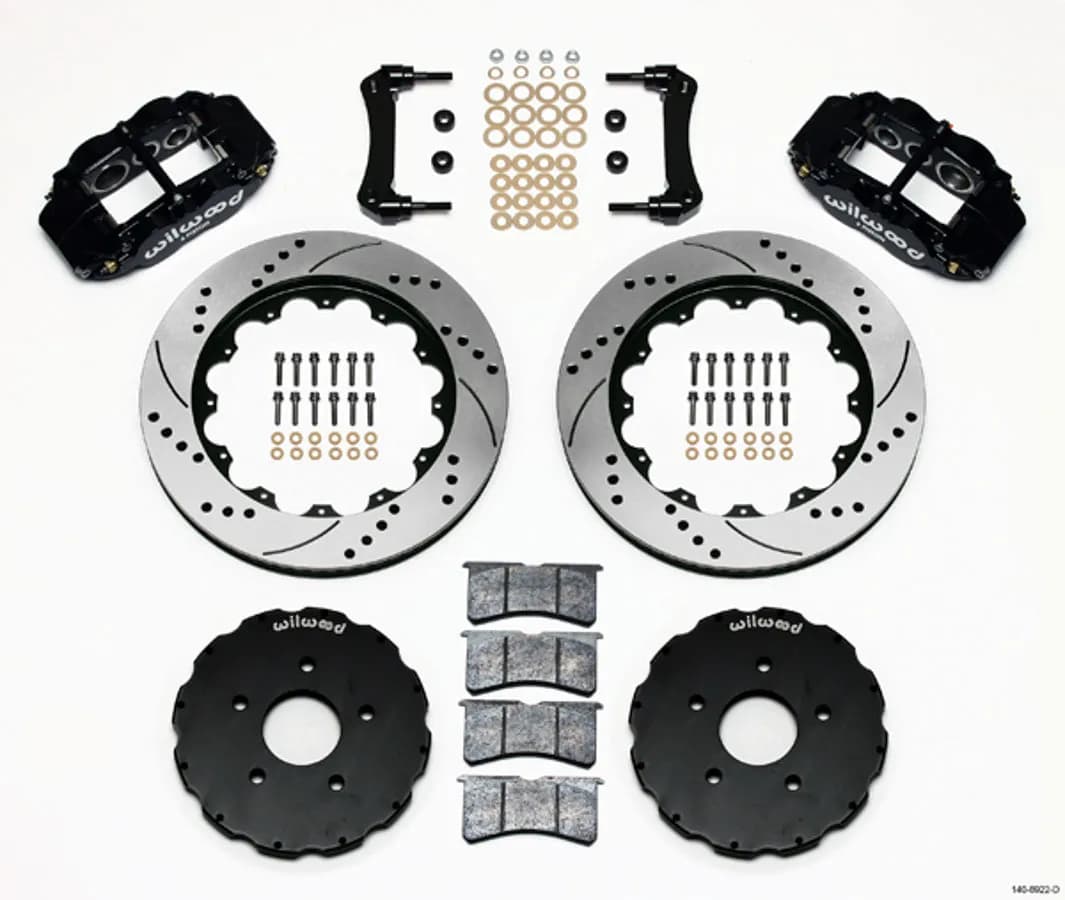 1962 - 2013 Buick, Cadillac, Chevrolet, GMC, Oldsmobile, Pontiac Forged Narrow Superlite 6R Big Brake Front Brake Kit (Hat) - 140-8922