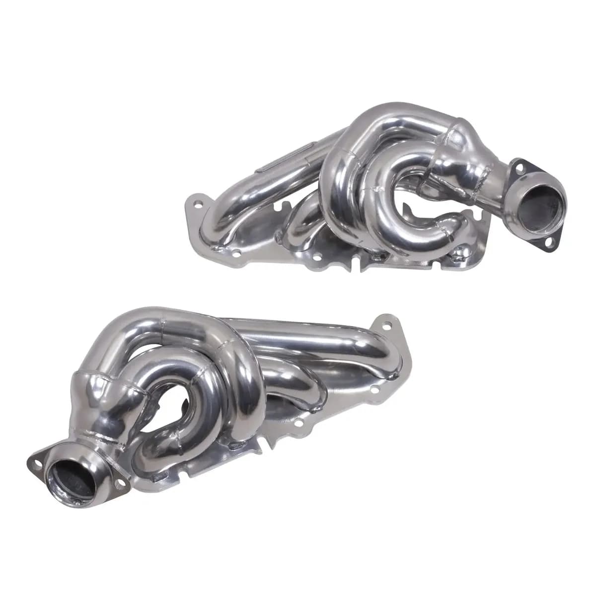 2011-2014 Ford F150 Coyote 5.0 Truck 1-34 Shorty Tuned Length Headers - Polished Silver Ceramic