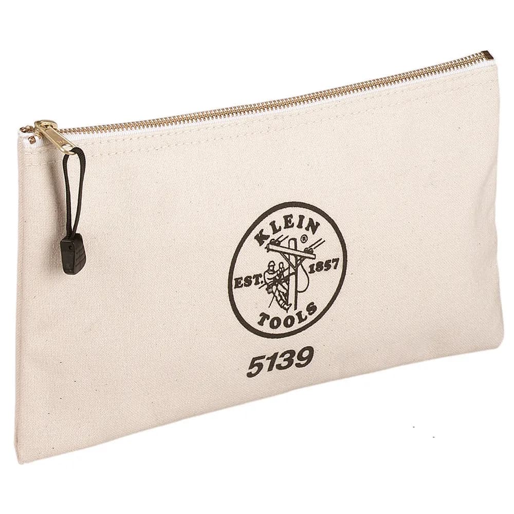 Zipper Bag Canvas Tool Pouch 12.5 x 7 x 4.25inch