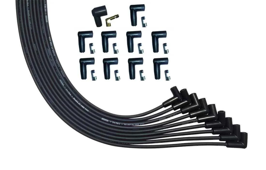 Wire Set Ultra v8 90 Deg Plug Univ. Unsleeved 90 Deg Hei Black Wire