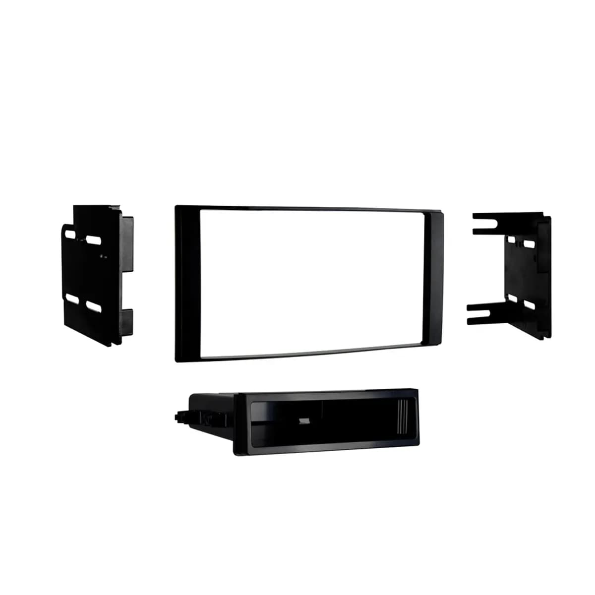 Custom Fit Mounting Kit; ISO DIN Radio Provision w/Pocket; Incl.: Radio Housing Trim Panel/Radio Brackets/Pocket/Screws;